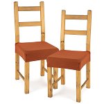 4Home Husă elastică scaun Comfort terracotta, 40 - 50 cm, set 2 buc, 4Home