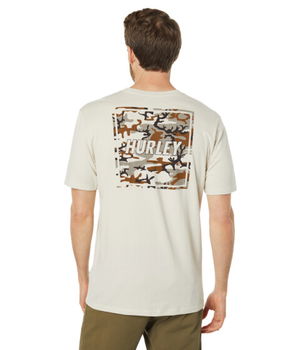 Imbracaminte Barbati Hurley Four Corners Short Sleeve Tee Bone, Hurley