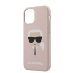 Husa de protectie Karl Lagerfeld Head pentru Apple iPhone 12 mini, Roz