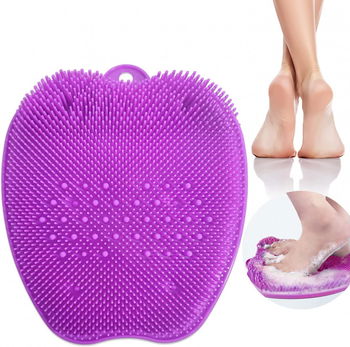 Perie pentru picioare KEEBAX, PVC, mov, 24 x 27 cm