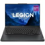 Laptop Gaming Lenovo Legion 5 Pro 16ARX8 (Procesor AMD Ryzen™ 9 7945HX (64M Cache, up to 5.4 GHz) 16inch WQXGA 240Hz, 32GB, 1TB SSD, nVidia GeForce RTX 4070 @8GB, Gri), Lenovo