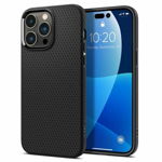 Husa pentru iPhone 15 Pro Spigen Liquid Air Matte Negru