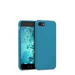 kwmobile TPU Silicone Case for Apple iPhone 7/8 - Soft Flexible Rubber Protective Cover - Petrol