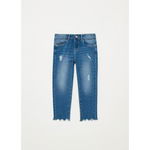 Pantaloni denim cu tiv franjurat - 9-10 ani, OVS KIDS