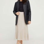 Answear Lab fusta culoarea negru, midi, evazati, Answear Lab