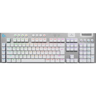Tastatura Logitech G915 X Lightspeed GL TACTILE USB/USB Wireless/Bluetooth Layout US Alb-Gri