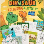 Caiet de colorat și exerciții A4 Dino, 64 pagini, NoName