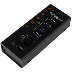 Hub USB Startech ST4300U3C3, 3x USB 2.0 + 4x USB 3.2 Gen 1, Black Hub USB Startech ST4300U3C3, 3x USB 2.0 + 4x USB 3.2 Gen 1, Black