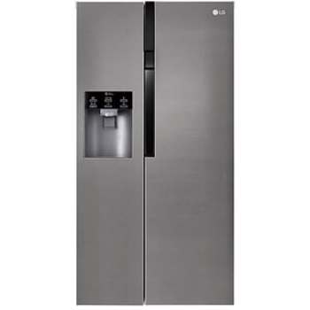 Side by Side LG GSL360ICEV, No Frost, 606 l, H 179 cm, Clasa F, Dozaror apa, argintiu