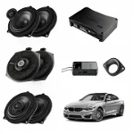 Pachet sistem audio Plug&Play Audison dedicat BMW K4E X4E + Amplificator AP F8.9bit 1040W + Conectica dedicata, Audison