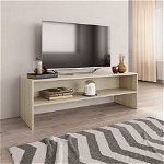 Comodă TV, stejar Sonoma, 120 x 40 x 40 cm, PAL, Casa Practica