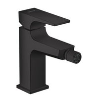 Baterie bideu Hansgrohe Metropol cu ventil push-open  negru mat, Hansgrohe