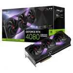 Placa Video GeForce RTX 4080 SUPER XLR8 Gaming VERTO™ EPIC-X RGB™ Triple Fan OC 16GB GDDR6X DLSS 3, PNY