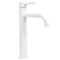 Baterie inalta pentru lavoar Rea Lungo Alb lucios, Rea Baterie inalta pentru lavoar Rea Lungo Alb lucios, Rea