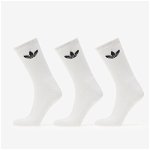 adidas Trefoil Cushion Crew Socks 3-Pack White, adidas Originals