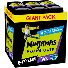 Scutece chilotel de noapte PAMPERS Ninjamas XXL Box, Baiat, 27-43 kg, 54 buc