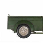 Decoratiune de perete camion cu raft, fier, verde, 87.5X15.50X35.50 cm