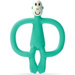 Matchstick Monkey Monkey Teether jucărie pentru dentiție perie 2 in 1 Green 1 buc, Matchstick Monkey