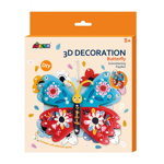 Decoratiune 3D-Fluture, carton, Avenir, 5 ani +, Avenir