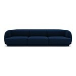 Canapea albastră cu tapițerie din catifea 259 cm Miley - Micadoni Home, Micadoni Home