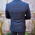 Costum elegant de bărbați, Bleumarin, Sacou, Vesta si Pantalon - C3903, 