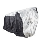 Husa protectie impermeabila, 2 biciclete, Negru/Argintiu, 