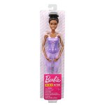 Papusa Barbie balerina creola cu costum lila, Barbie
