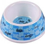 Castron pentru caini Tatrapet, 300 ml, plastic dur, antiderapant, albastru, Tatrapet