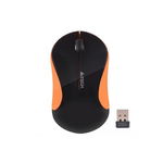 Mouse Optic A4Tech V-Track G3-270N-1, USB Wireless, Black-Orange