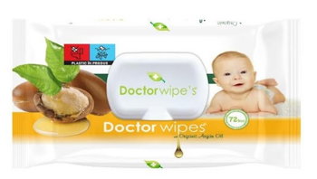Servetele umede bebelusi, ulei organic argan, 72 buc, Doctor wipe's , Doctor Wipe 's