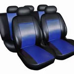 Huse Scaune Auto Volkswagen Golf 5 Piele Eco Albastru/negru