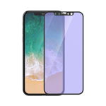 Folie Protectie Sticla Temperata Devia Van Anti-BlueRay Full pentru Apple iPhone X (Transparent/Negru), Devia