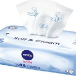 Nivea Baby Wipes Soft & Cream refill 1buc-63 buc, Nivea