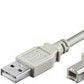 Cablu USB 2.0 A - B pentru imprimanta, 5 m, crem, MicroConnect