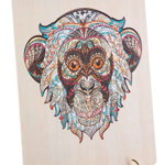 Puzzle din lemn cu 132 de piese în forme deosebite - Maimuță, edituradiana.ro