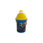 Termos cu capac si pai Spider Man, plastic, Multicolor