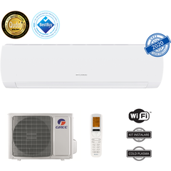 Aparat de aer conditionat Gree Muse GWH09AFB-K6DNA1A, 9000 BTU, Clasa energetica A++/A+, Wi-Fi, Inverter +, Generator Cold Plasma, Kit instalare inclus (Alb) Aparat de aer conditionat Gree Muse GWH09AFB-K6DNA1A, 9000 BTU, Clasa energetica A++/A+, Wi-Fi, Inverter +, Generator Cold Plasma, Kit instalare inclus (Alb)