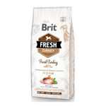 BRIT Fresh Fit & Slim Adult S-XL, Curcan cu Mazăre, hrană uscată conținut redus cereale câini, managemetul greutății, 12kg, Brit