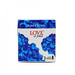 Prezervative Love Plus Sensations - 3 buc