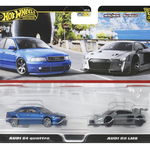 HOT WHEELS PREMIUM SET 2 MASINUTE METALICE AUDI S4 QUATTRO SI AUDI R8 LMS SCARA 1:64, HOT WHEELS - Vehicule
