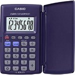 Calculator de buzunar 8 digits Casio HL-820VER cu etui albastru, Casio