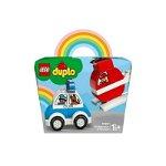LEGO DUPLO - Elicopter de pompieri si masina de politie 10957, 14 piese
