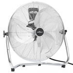 Ventilator de podea 3 viteze, 60 cm, 120 W, crom