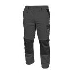 Pantaloni de lucru Edgar, gri cu negru, 5 buzunare, elemente reflectorizante, Hogert Technik, Hogert Technik