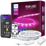 Banda LED Govee, 15 m, RGB, Wi-Fi, telecomanda inclusa, Govee