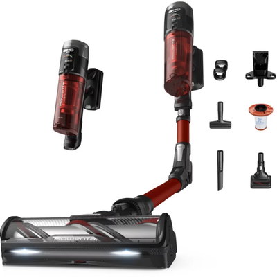 Aspirator vertical ROWENTA X-Force Flex 13.60 RH9A73WO, 0.65l, 25.9V, autonomie max 60 min, rosu-negru