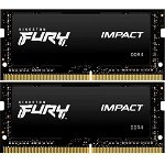 Memorie laptop FURY Impact 32GB (2x16GB) DDR4 3200MHz CL20 Dual Channel Kit, Kingston