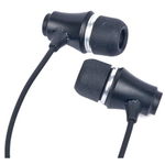 Gembird Stereo Earphones MP3, gold-plated 3.5mm Jack, Metal, Black