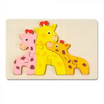 Puzzle 3D Familia de Girafe Montessori, Nurio