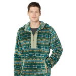 Imbracaminte Barbati LLBEAN Hi-Pile Fleece Hooded Pullover Print Regular Rain Forest Geo, L.L.BEAN